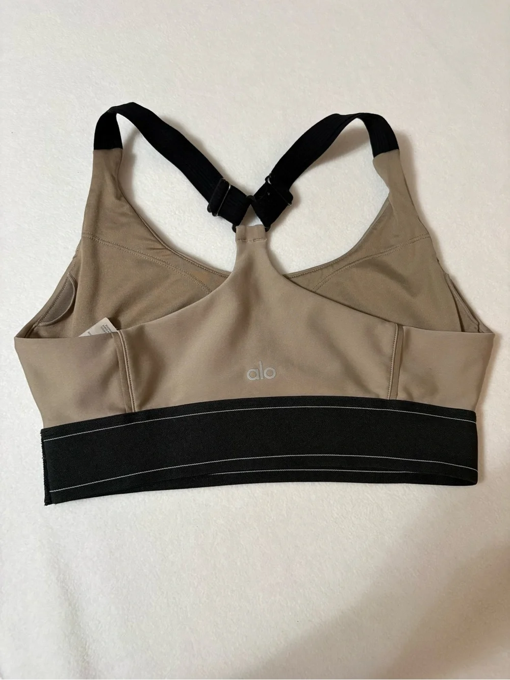 ALO YOGA Airlift Suit Up Bra In Beige size m